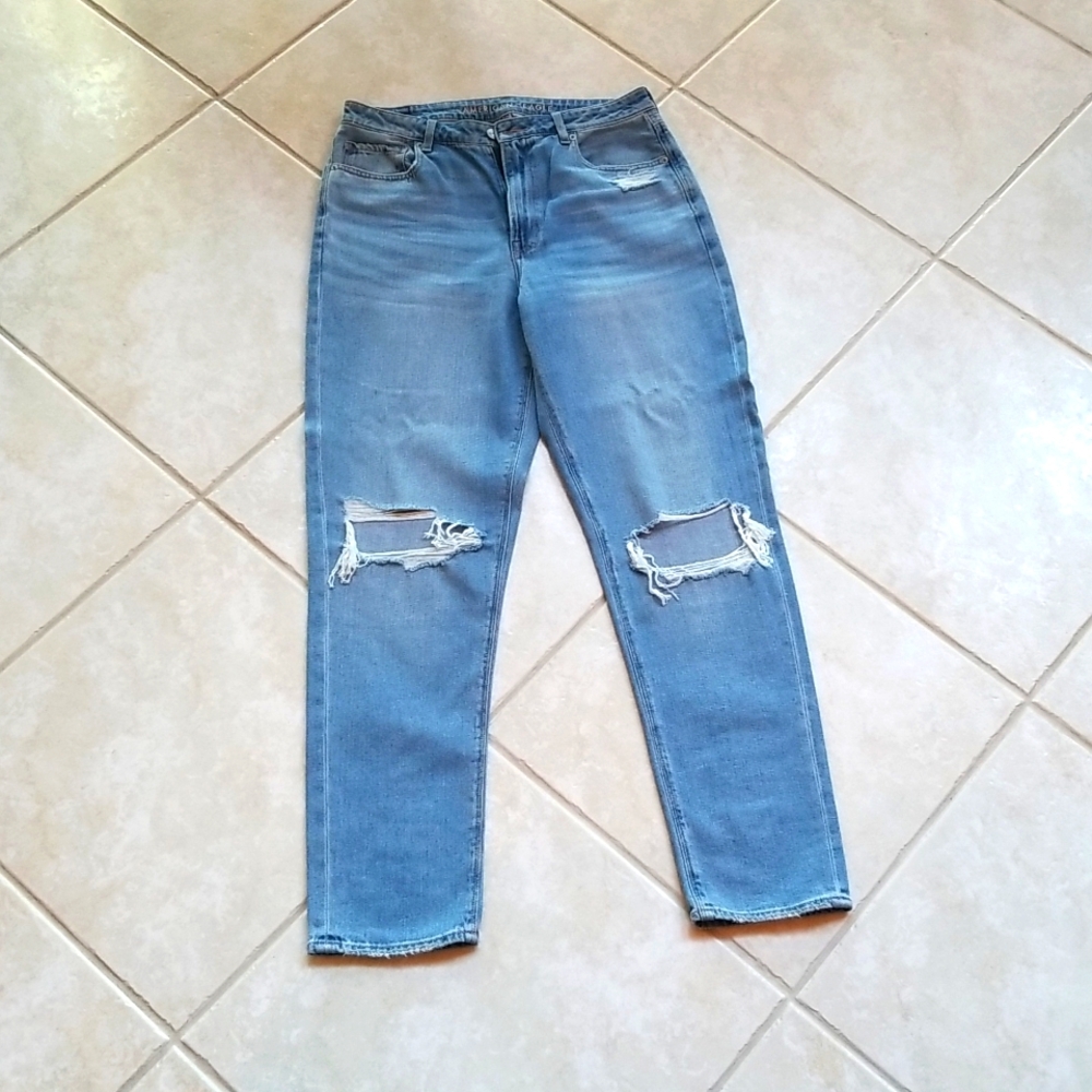 AE Ripped Mom Jeans